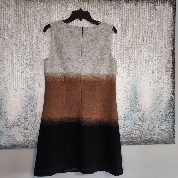 ANTHROPOLOGIE HOSS INTROPIA Wool Blend Ombre Shift Dress Sz-M - Picture 2 of 8